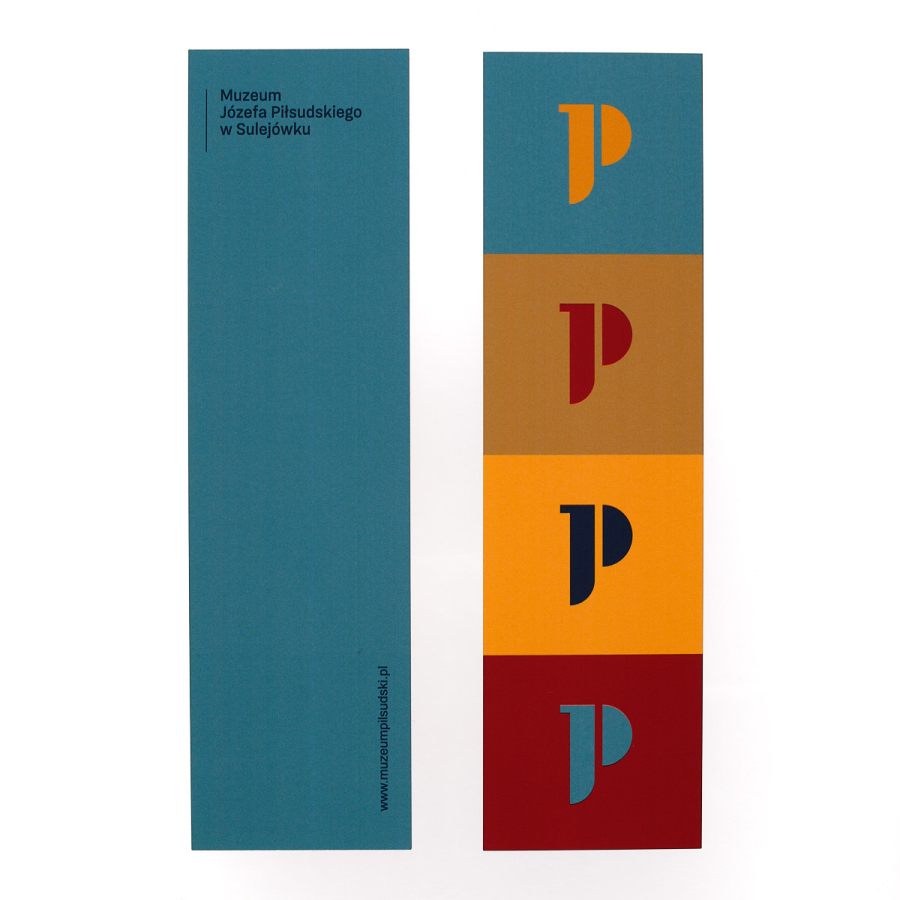 Zakładka Logo Muzeum Józefa Piłsudskiego w Sulejówku - przód -tył